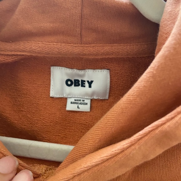Orange Obey Hoodie - Picture 2 of 2